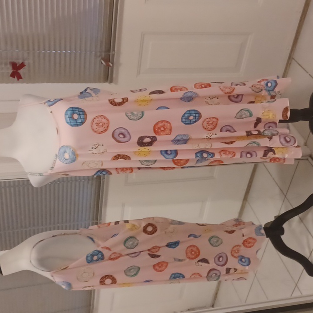 4/$60 New Pink Doughnut Nightgown & Blindfold - Size 2XL